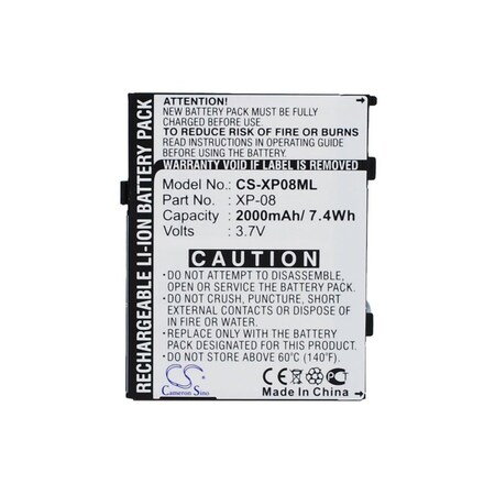 Bsc Preferred O2 XDA Flame 2000mAh Mobile Phone Replacement Battery CS-XP08ML